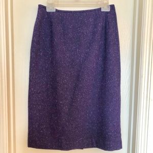 Kasper Purple Pencil Skirt